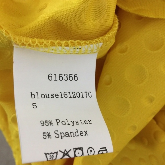 SHEIN Polka Dot Embossed Layered Ruffle Sleeve Top - Picture 8 of 8